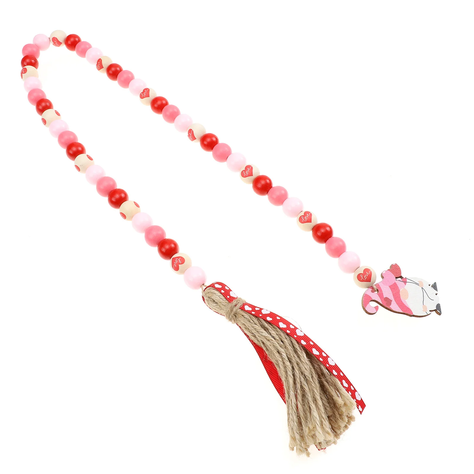 Valentine's Day Beads String Tassel Pendant 3D Wood Craft Design for Party Home Wall Hanging Decoration Festival Ornament
Valentine's Day Beads String Tassel Pendant 3D Wood Craft Design for Party Home Wall Hanging Decoration Festival Ornament