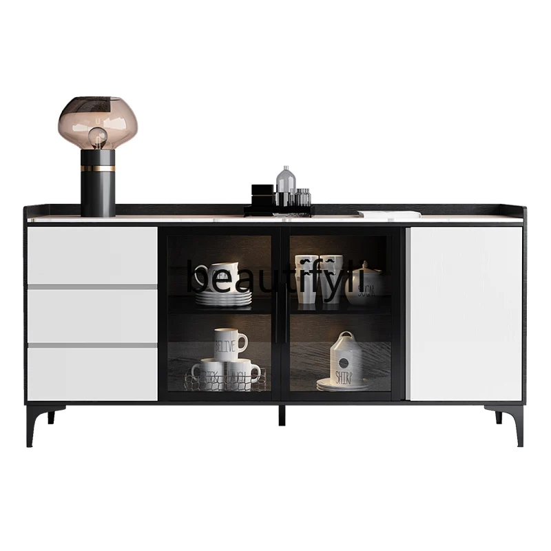 Nordic rock slab dining side cabinet modern simple Italian minimalist marble, living room locker against the wall for home use
Nordic rock slab dining side cabinet modern simple Italian minimalist marble, living room locker against the wall for home use