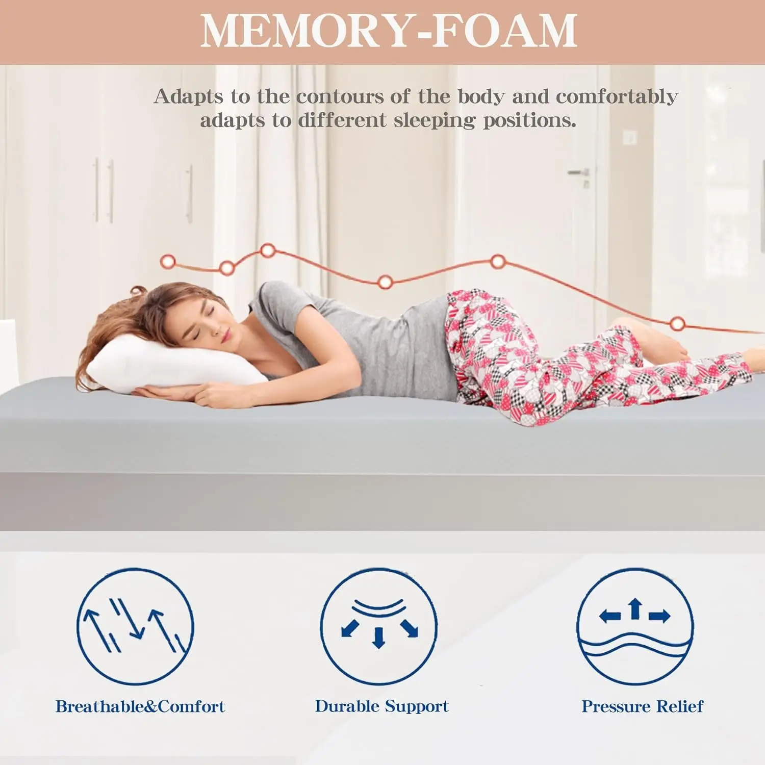 5/6/8/10/12 Inch Twin Mattress, Gel Memory Foam Mattress Pad For Cool Sleep & Pressure Relief, Medium Firm Twin Mattress For
5/6/8/10/12 Inch Twin Mattress, Gel Memory Foam Mattress Pad For Cool Sleep & Pressure Relief, Medium Firm Twin Mattress For