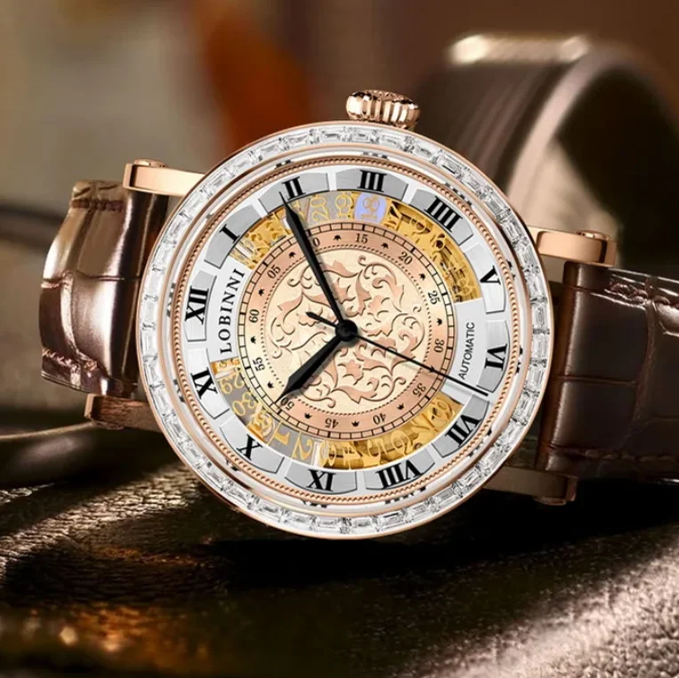 LOBINNI Men Automatic Watch 41mm Mechanical Wristwatch Waterproof Sapphire Mirror Crystal Bezel Engraved Dial
LOBINNI Men Automatic Watch 41mm Mechanical Wristwatch Waterproof Sapphire Mirror Crystal Bezel Engraved Dial