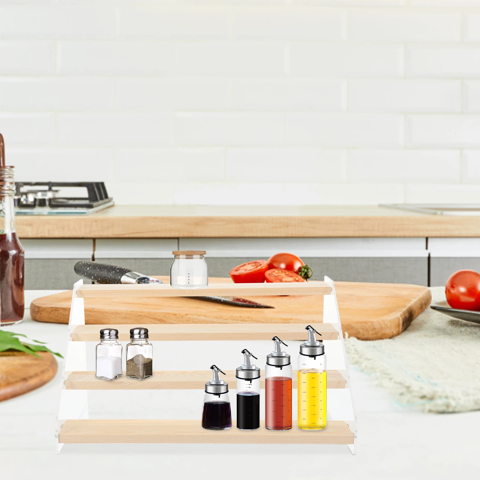 Sturdy Multi-Tier Spice Rack Kitchen Organizer Acrylic Wood Seasoning Storage Rack Holder For Home Bathroom Desktop
Sturdy Multi-Tier Spice Rack Kitchen Organizer Acrylic Wood Seasoning Storage Rack Holder For Home Bathroom Desktop