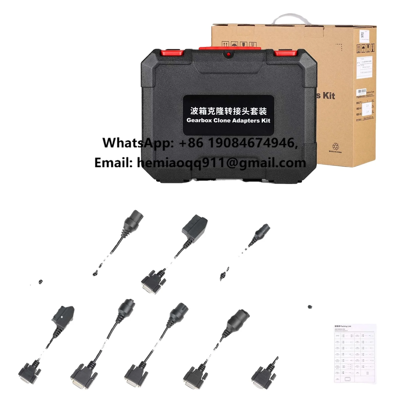 X431 ECU Programmer Gearbox Connectors Package for ECU Programmer and X-Prog3
X431 ECU Programmer Gearbox Connectors Package for ECU Programmer and X-Prog3