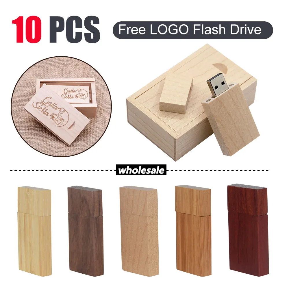 10pcs/lot USB 2.0 Flash Drive Wooden with Wood BOX 4GB Pendrive Free Logo 16GB 32GB Memory stick Wedding Photography Gift U disk
10pcs/lot USB 2.0 Flash Drive Wooden with Wood BOX 4GB Pendrive Free Logo 16GB 32GB Memory stick Wedding Photography Gift U disk