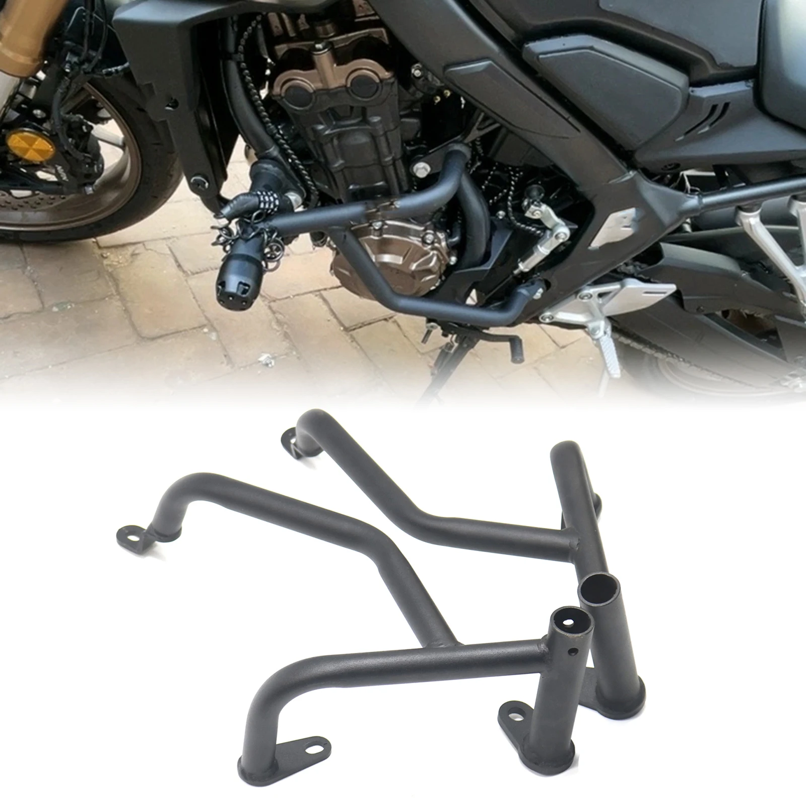 Motorcycle Black Carbon Steel Engine Guard Bracket Mount Bumper Frame Support Protector Bar For Honda CB650R 2025-2026
Motorcycle Black Carbon Steel Engine Guard Bracket Mount Bumper Frame Support Protector Bar For Honda CB650R 2025-2026