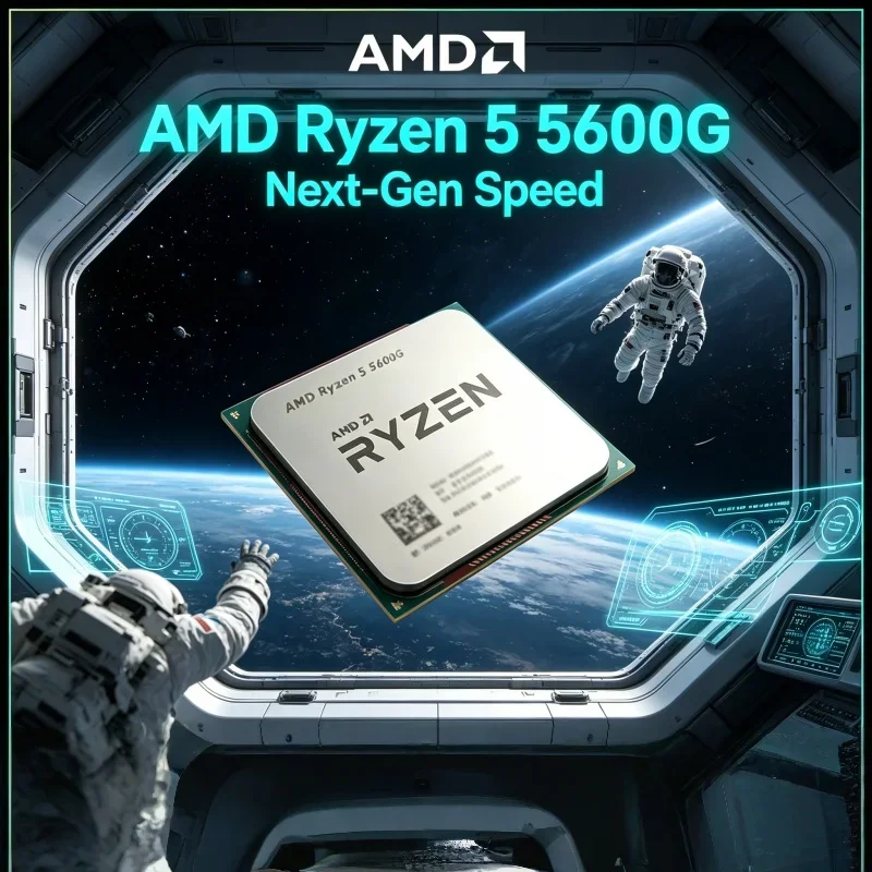 AMD Ryzen 5 5600G Built-In GPU Gaming Office CPU 4.4GHz Boost AM4 Socket Loose Processor No Packing Box