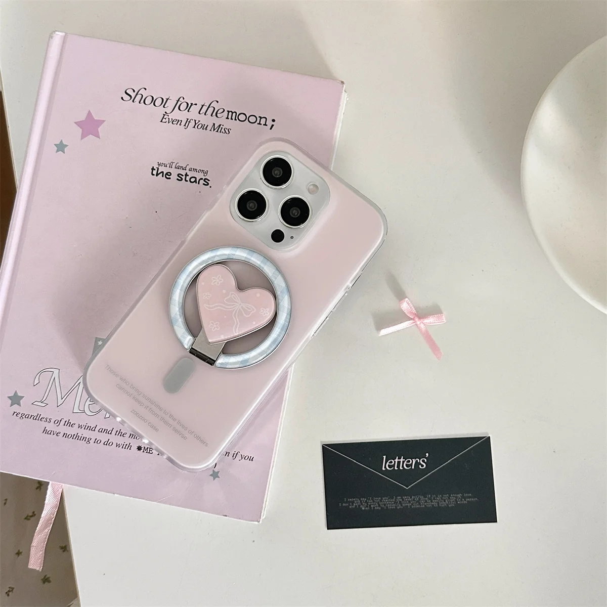 Korea's Pink Ink Star Phone Case For iPhone 16 Pro 15 13 14 Pro Max Back Cover with Cute Kitty Stand Hard Cases
Korea's Pink Ink Star Phone Case For iPhone 16 Pro 15 13 14 Pro Max Back Cover with Cute Kitty Stand Hard Cases
