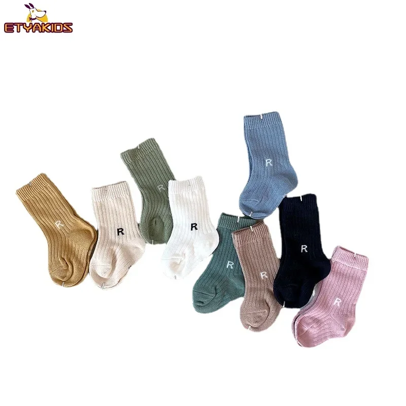 Autumn Winter Letters R Cotton Sports Socks for Kids Solid Color Socks for Boys Girls Socks Newborn Baby Toddler 0 To 6 Years
Autumn Winter Letters R Cotton Sports Socks for Kids Solid Color Socks for Boys Girls Socks Newborn Baby Toddler 0 To 6 Years
