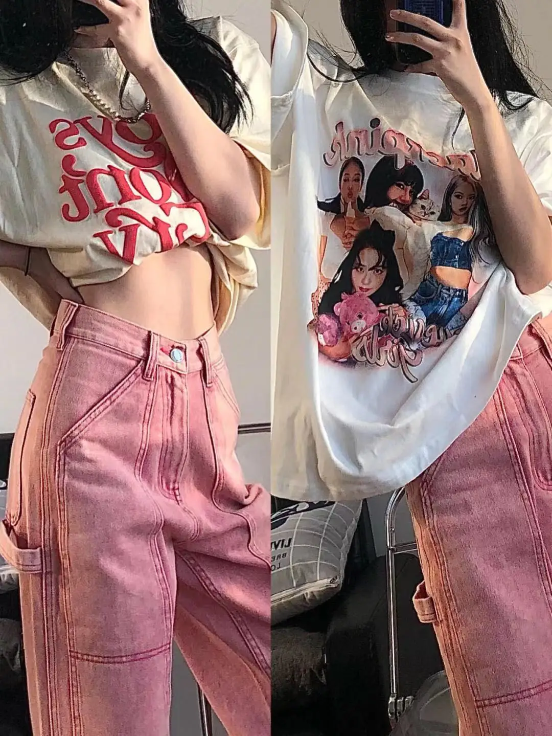 High Waist Wide Leg Straight Leg Jeans Women's Faion Waed Pink Vintage Summer Autumn New Sle Korean Version Long Pants
High Waist Wide Leg Straight Leg Jeans Women's Faion Waed Pink Vintage Summer Autumn New Sle Korean Version Long Pants