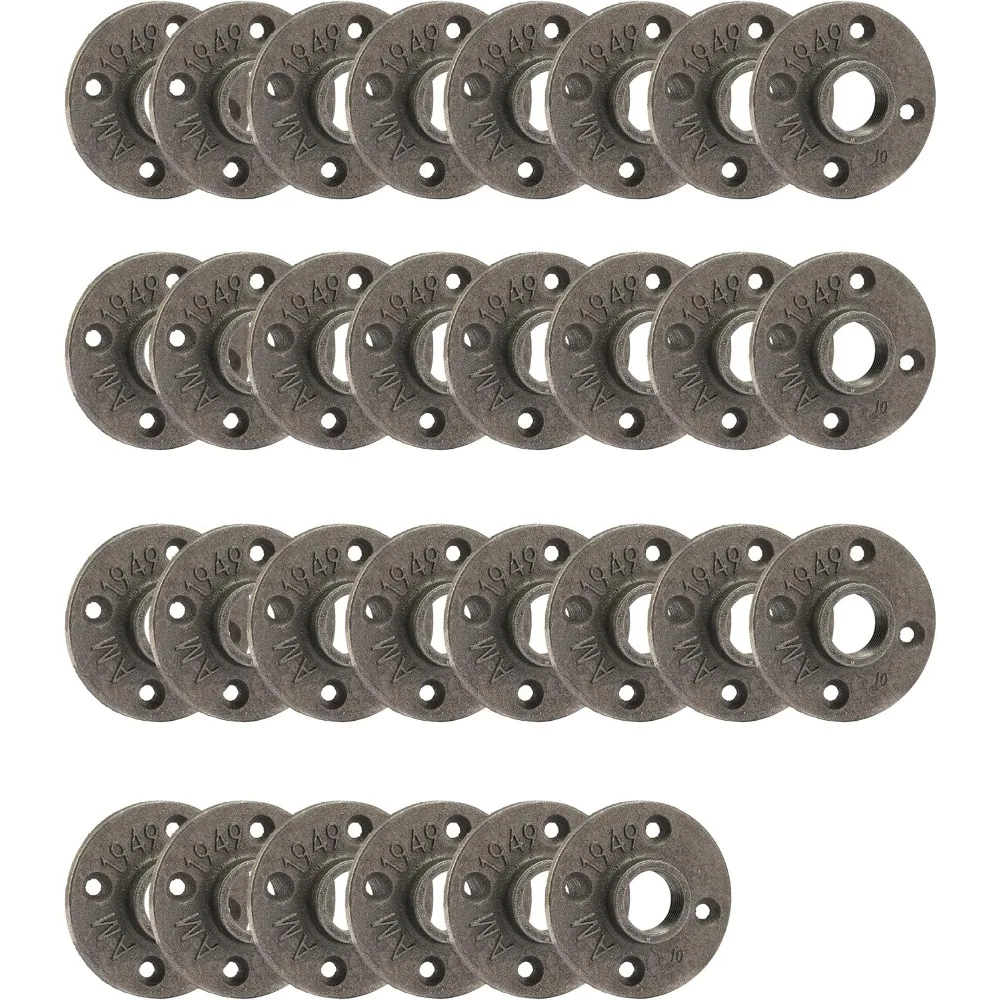 Half Inch Floor Flange 30 Pack Malleable Iron Pipe Flange Industrial Vintage Style Threaded for DIY Furniture Shelving
Half Inch Floor Flange 30 Pack Malleable Iron Pipe Flange Industrial Vintage Style Threaded for DIY Furniture Shelving