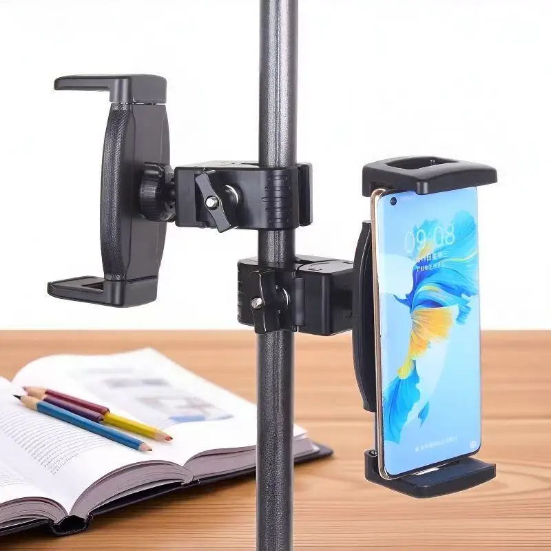 Universal Ball Head Phone Stand Live Streaming 360 Degree Expansion And Fixation for Tablet And Mobile Machine Position Clamp
Universal Ball Head Phone Stand Live Streaming 360 Degree Expansion And Fixation for Tablet And Mobile Machine Position Clamp