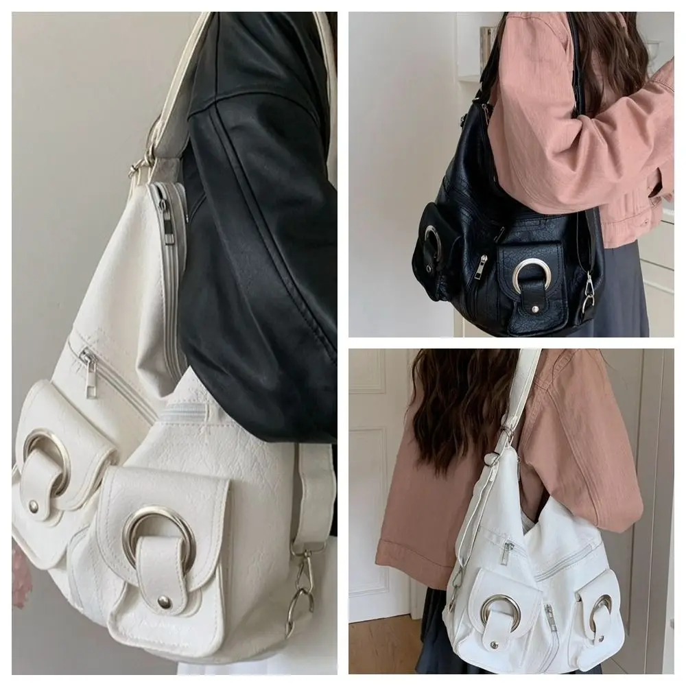 Fashion Pocket Y2k Backpack Korean Style Large Capacity PU Leather Tote Bag Knapsack Single Shoulder Women School Bag Ladies
Fashion Pocket Y2k Backpack Korean Style Large Capacity PU Leather Tote Bag Knapsack Single Shoulder Women School Bag Ladies