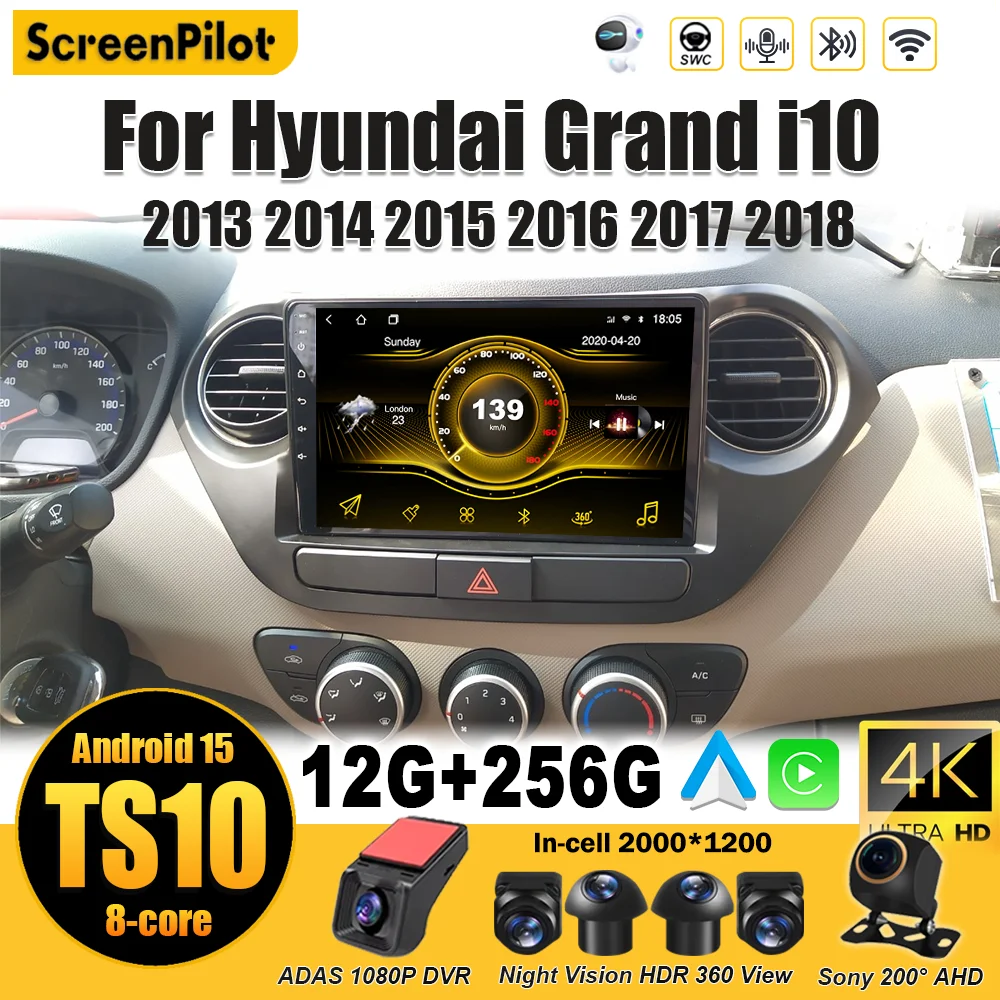 For Hyundai Grand i10 2013 2014 - 2018 Android 15 Car Radio Multimedia Video Player Mirror Link Bluetooth RSD
For Hyundai Grand i10 2013 2014 - 2018 Android 15 Car Radio Multimedia Video Player Mirror Link Bluetooth RSD