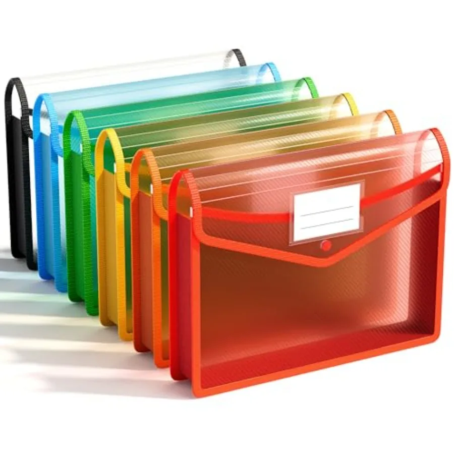 Plastic Expanding File Folder, Folders for Documents with Snap Closure, Colorful File Folder Organizer Holder, Transparent Acco
Plastic Expanding File Folder, Folders for Documents with Snap Closure, Colorful File Folder Organizer Holder, Transparent Acco