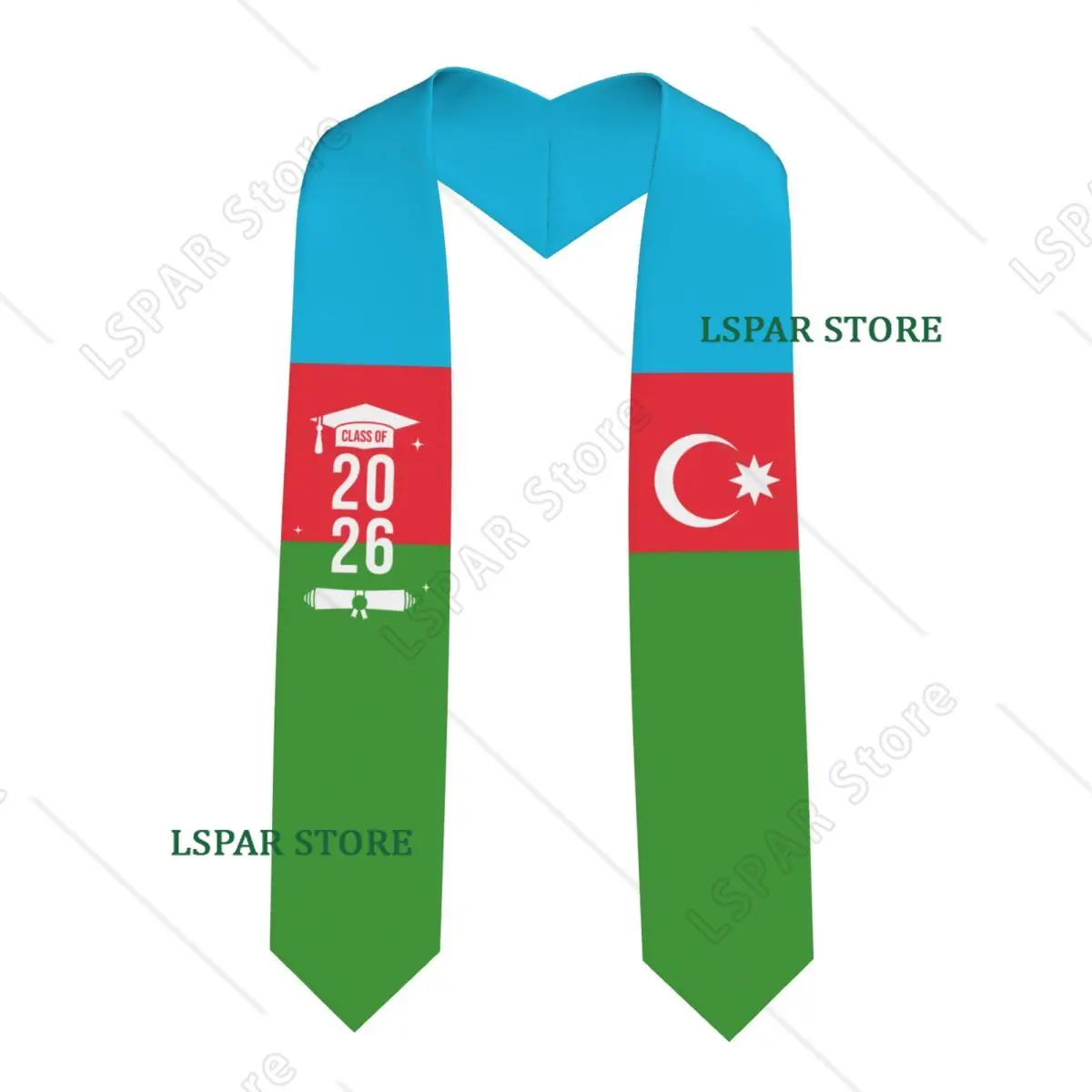 Class Of 2026 Azerbaijan Flag Graduation Stole Sash Scarf For International Students Proud 183CM Long
Class Of 2026 Azerbaijan Flag Graduation Stole Sash Scarf For International Students Proud 183CM Long
