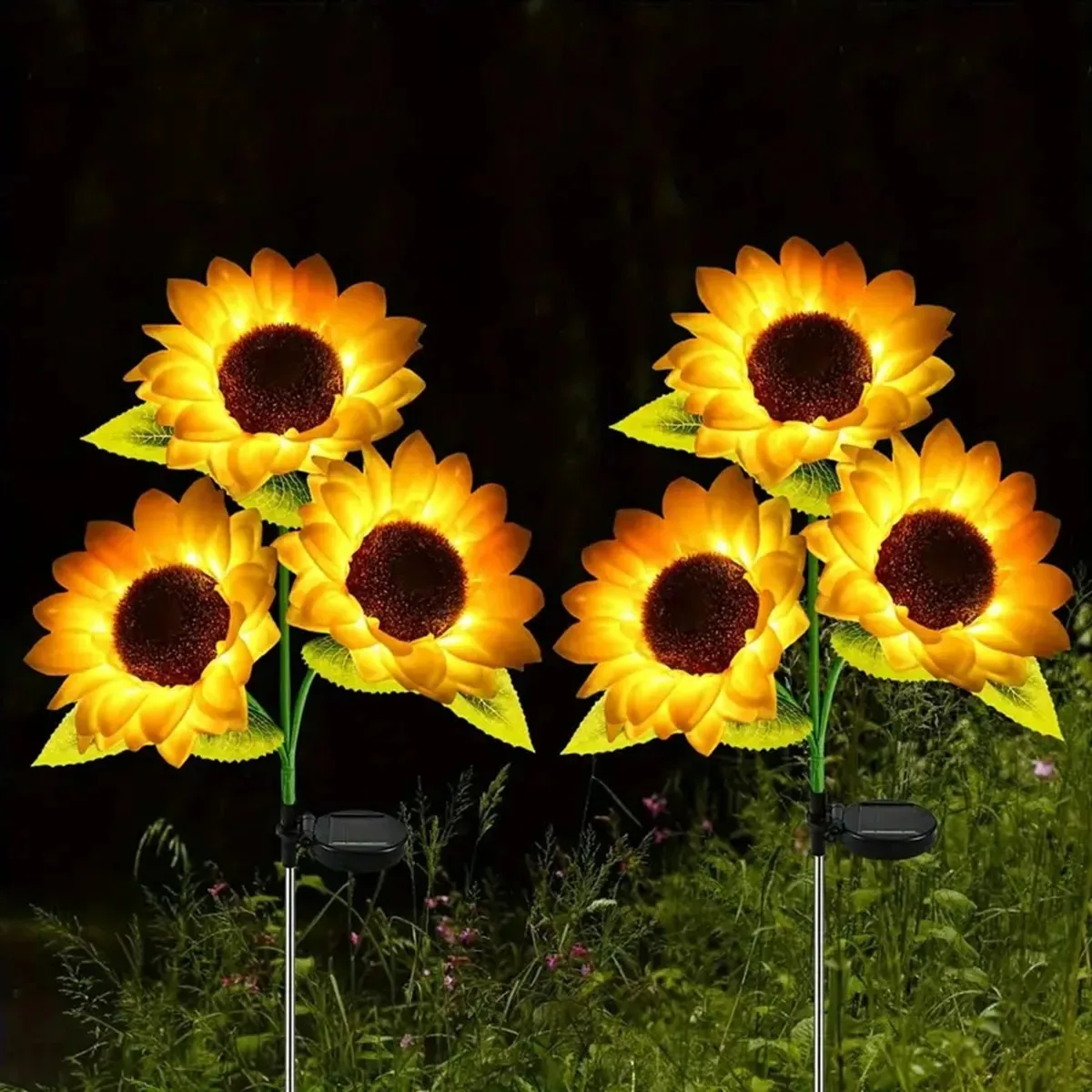 Solar Sunflower Light 1/3 Heads Outdoor Lawn Lights Waterproof Simulation Flower Landscape Lamp For Home Garden Christmas Decor
Solar Sunflower Light 1/3 Heads Outdoor Lawn Lights Waterproof Simulation Flower Landscape Lamp For Home Garden Christmas Decor