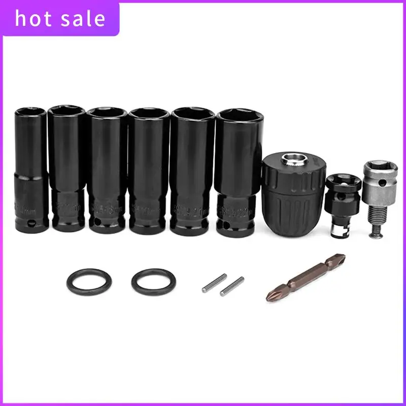14Pcs Electric Impact Wrench Hexs Socket Adapter Kit Drill Chuck Drive Adapter For Electric Drill Wrench Screwdrivers
14Pcs Electric Impact Wrench Hexs Socket Adapter Kit Drill Chuck Drive Adapter For Electric Drill Wrench Screwdrivers