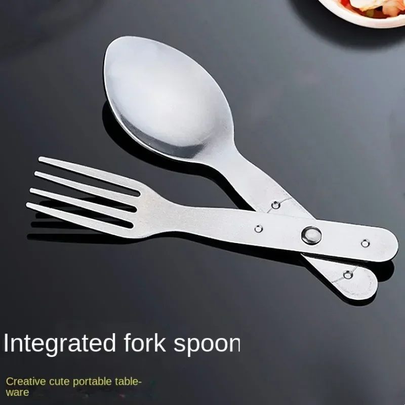 Cutlery Set for Outdoor Camping and Picnics Portable and Portable, Durable Stainless Steel Silverware2-in-1 Fork Dessert Spoon
Cutlery Set for Outdoor Camping and Picnics Portable and Portable, Durable Stainless Steel Silverware2-in-1 Fork Dessert Spoon