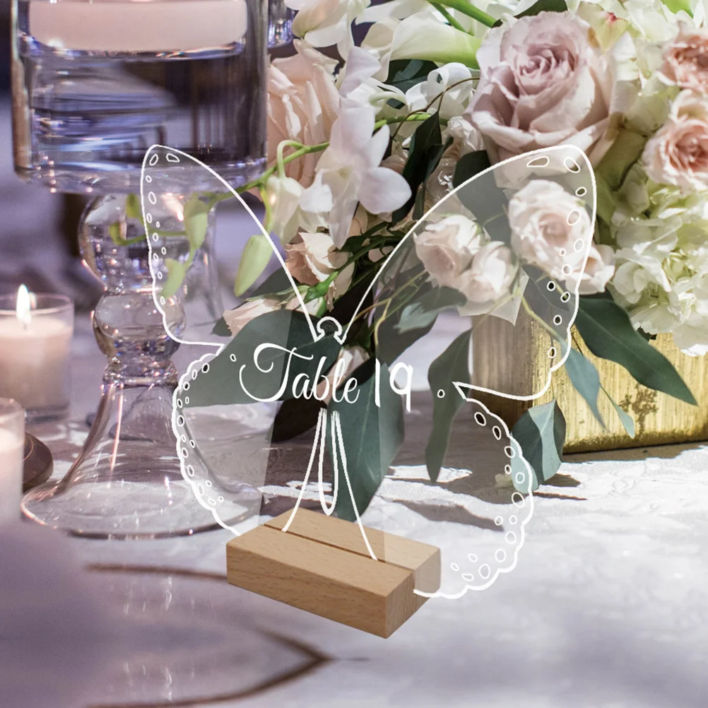 10 set Butterfly Acrylic Table Sign Transparent Desk Stand For Wedding Banquet Reserved Seating Decoration Party Supply
10 set Butterfly Acrylic Table Sign Transparent Desk Stand For Wedding Banquet Reserved Seating Decoration Party Supply