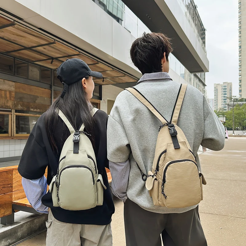 Lightweight Casual Unisex Chest Bag Fashionable Simple Multi-layers Crossbody Bag Daily Outing Commuting Cycling Mini Backpack
Lightweight Casual Unisex Chest Bag Fashionable Simple Multi-layers Crossbody Bag Daily Outing Commuting Cycling Mini Backpack