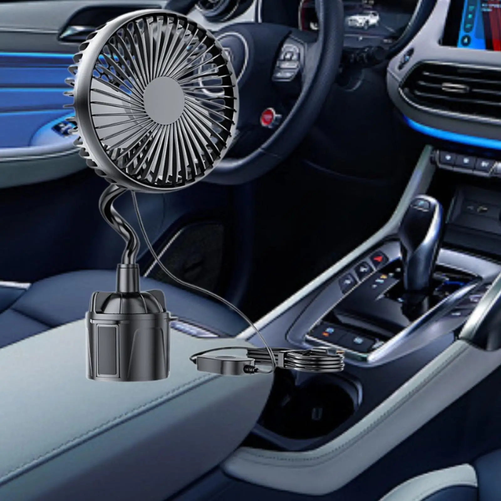 Rear Cup Holder Fan Desktop Vehicle Fan Portable Personal Fan Car Fan Powerful Cooling Fan for Truck RV Vehicles Outdoor
Rear Cup Holder Fan Desktop Vehicle Fan Portable Personal Fan Car Fan Powerful Cooling Fan for Truck RV Vehicles Outdoor