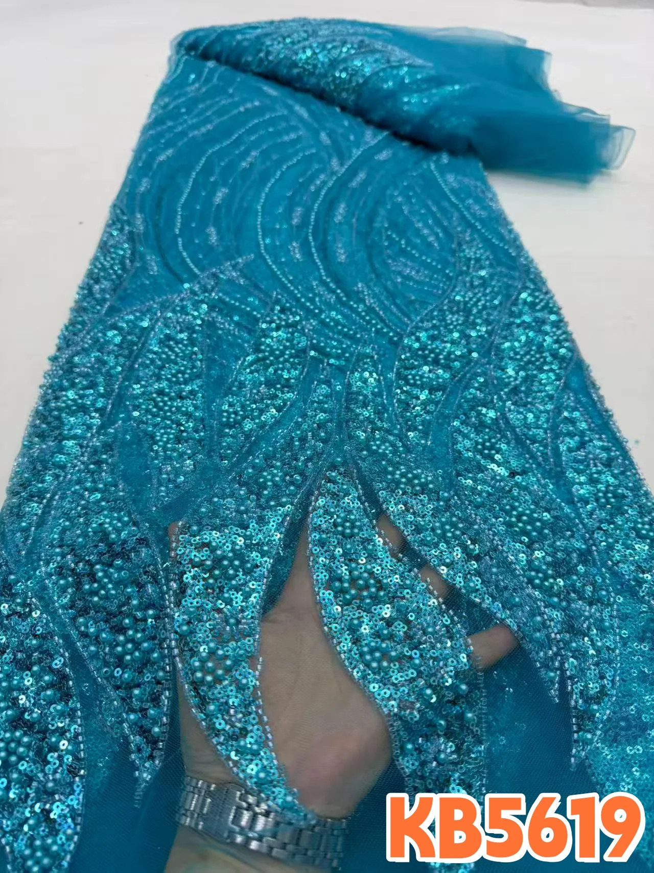 YLS Oliver Green Beads Tulle Lace Fabric Nigerian Lace Fabric 5 Yards High Quality 2026 White Sequins for Wedding Dress KB5624
YLS Oliver Green Beads Tulle Lace Fabric Nigerian Lace Fabric 5 Yards High Quality 2026 White Sequins for Wedding Dress KB5624