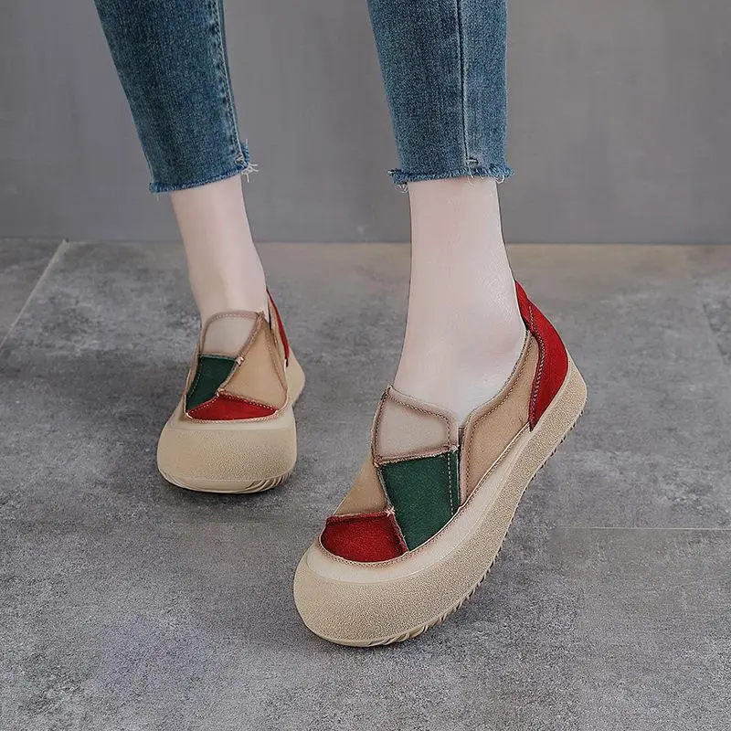 Women's Slip-On Thick Bottom Loafers Genuine Top Layer Cowhide Casual Shoes Comfortable Rubber Sole Biodegradable Inner Material
Women's Slip-On Thick Bottom Loafers Genuine Top Layer Cowhide Casual Shoes Comfortable Rubber Sole Biodegradable Inner Material