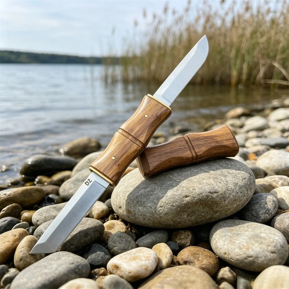Outdoor Portable Camping Knife Hiking Knife Practical Outdoor Fixed Blade Knife with Sheath D2 Steel Blade Rosewood Handle
Outdoor Portable Camping Knife Hiking Knife Practical Outdoor Fixed Blade Knife with Sheath D2 Steel Blade Rosewood Handle