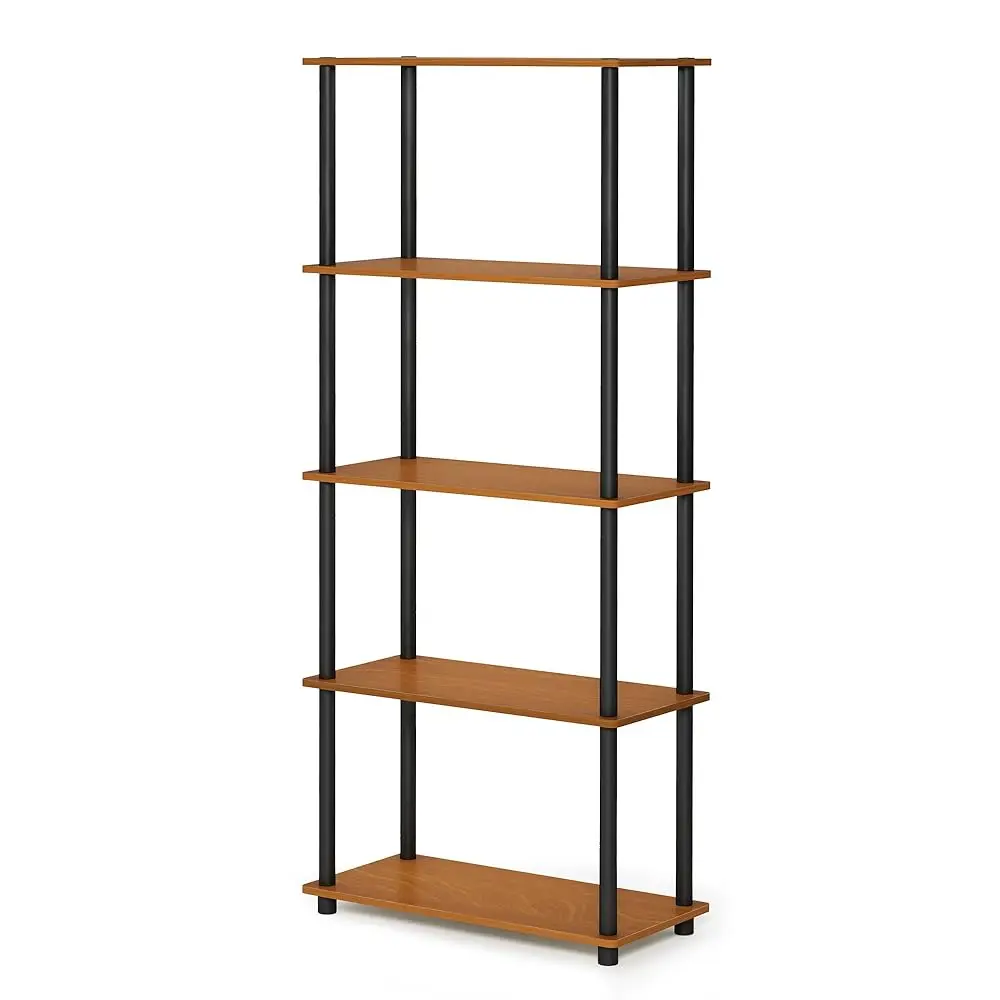 Turn-N-Tube 5-Tier Multipurpose Shelf / Display Ra / Storage Shelf / Bookshelf, Round Tubes, Light Cherry/Black
Turn-N-Tube 5-Tier Multipurpose Shelf / Display Ra / Storage Shelf / Bookshelf, Round Tubes, Light Cherry/Black