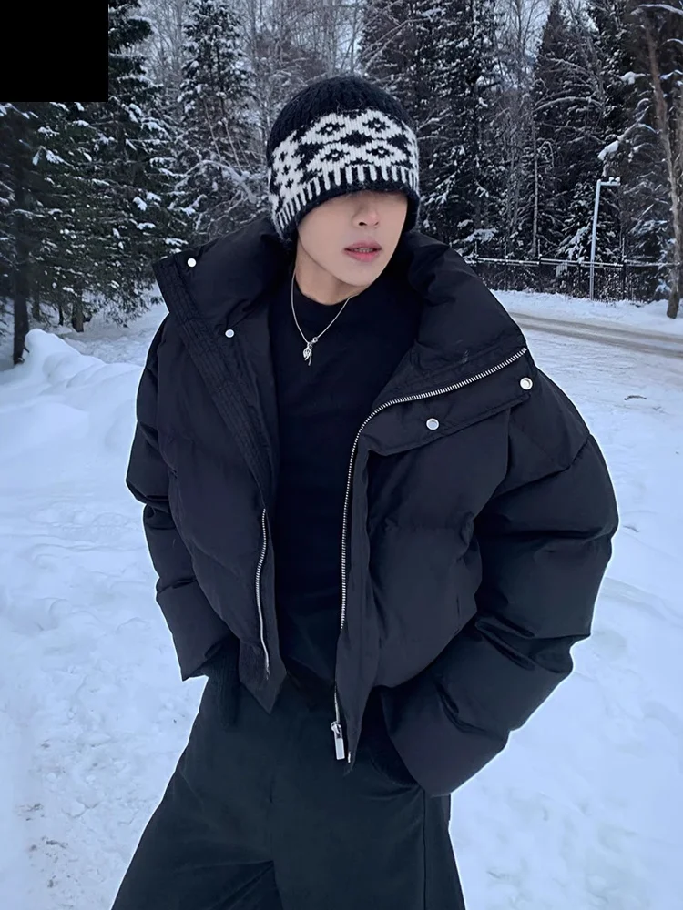 Warmth Thiened ort American Sle Men's down Cotton Jaet Cleanfit Stand Collar Bread Coat Youth Faion Winter Outerwear
Warmth Thiened ort American Sle Men's down Cotton Jaet Cleanfit Stand Collar Bread Coat Youth Faion Winter Outerwear