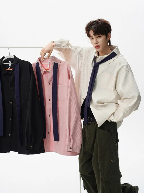 TANGZ Studio Men's Striped irt Loose Fit Lazy Sle Old Money Trend Cleanfit Spring Casual Polyester Fiber Long Sve
TANGZ Studio Men's Striped irt Loose Fit Lazy Sle Old Money Trend Cleanfit Spring Casual Polyester Fiber Long Sve