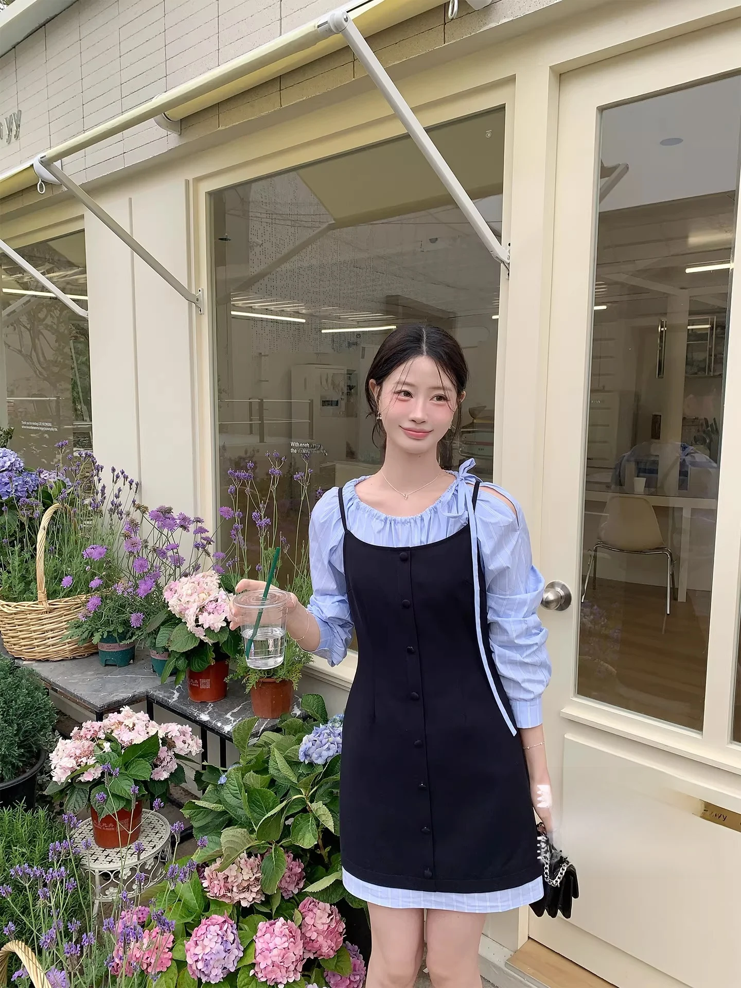 JeJuna Afternoon Ice Beauty 75 Cotton Shirt Waist Cinching Shoulder Baring Striped Dress Commute Style Korean Version Long Sl...
JeJuna Afternoon Ice Beauty 75 Cotton Shirt Waist Cinching Shoulder Baring Striped Dress Commute Style Korean Version Long Sl...