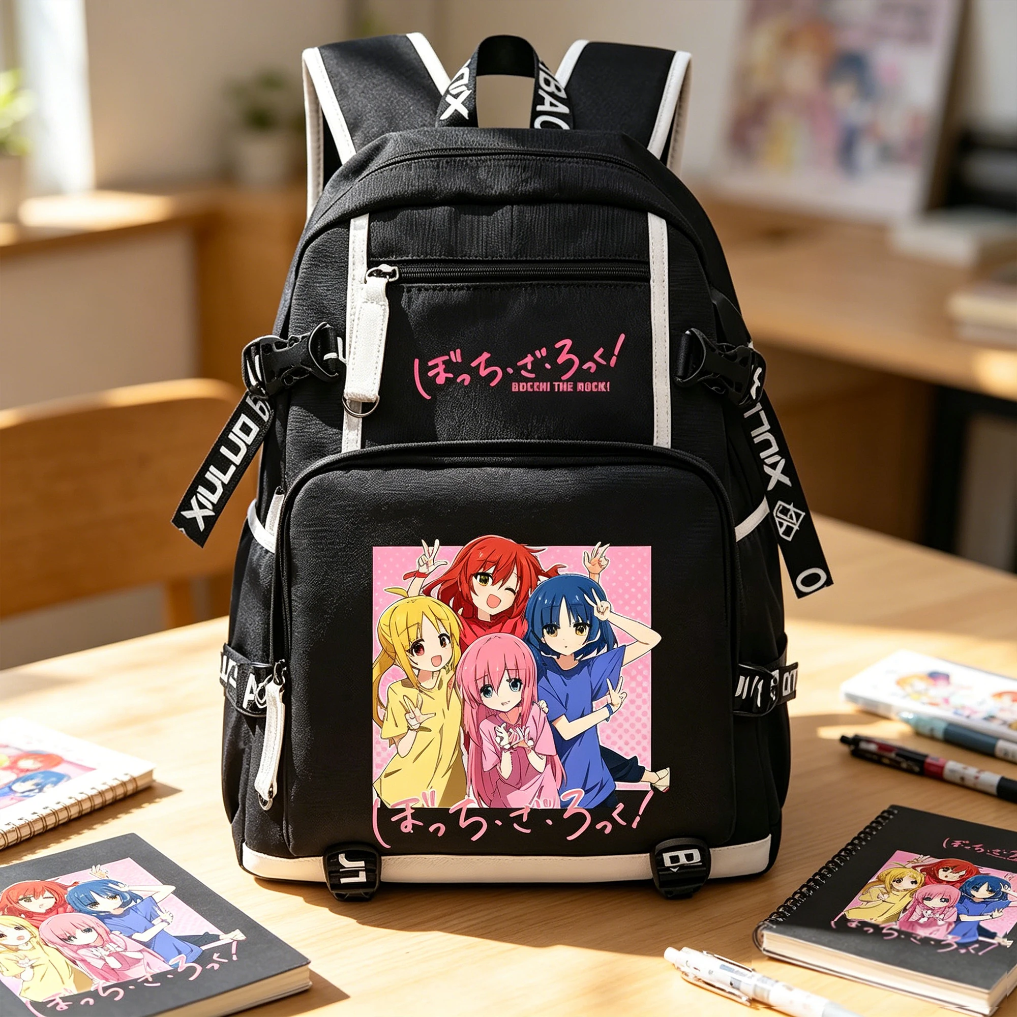 BOCCHI THE ROCK! Cartoon School Bags Large Bookbag Women Travel Backpack Anime Girls Shoulder Bag USB Laptop Bagpack
BOCCHI THE ROCK! Cartoon School Bags Large Bookbag Women Travel Backpack Anime Girls Shoulder Bag USB Laptop Bagpack