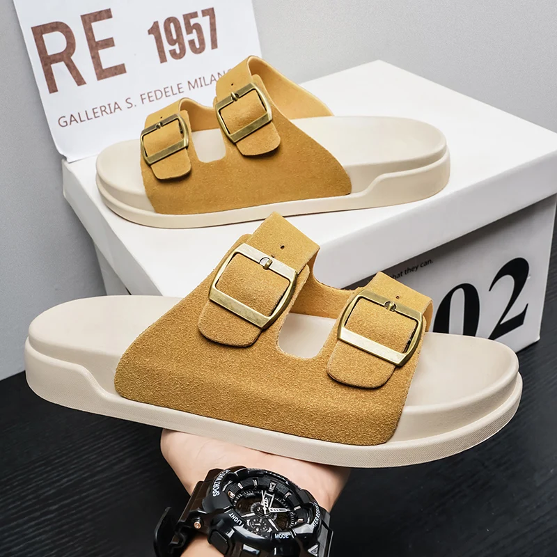 2026 New Men's Summer Slippers,Breathable Suede Woman Non-slip Slides,Lightweight Open Toe Casual House Shoes for Flip Flops
2026 New Men's Summer Slippers,Breathable Suede Woman Non-slip Slides,Lightweight Open Toe Casual House Shoes for Flip Flops