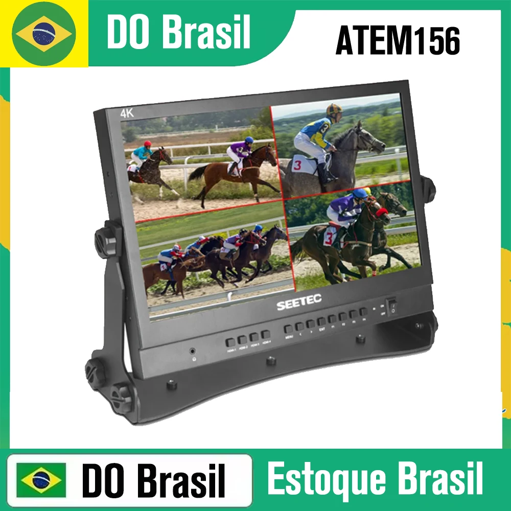 DO Brasil) SEETEC ATEM156 Live Streaming Broadcast Director Monitor 15.6'' Quad Split Display for ATEM Mini/Pro Studio Televisio
DO Brasil) SEETEC ATEM156 Live Streaming Broadcast Director Monitor 15.6'' Quad Split Display for ATEM Mini/Pro Studio Televisio