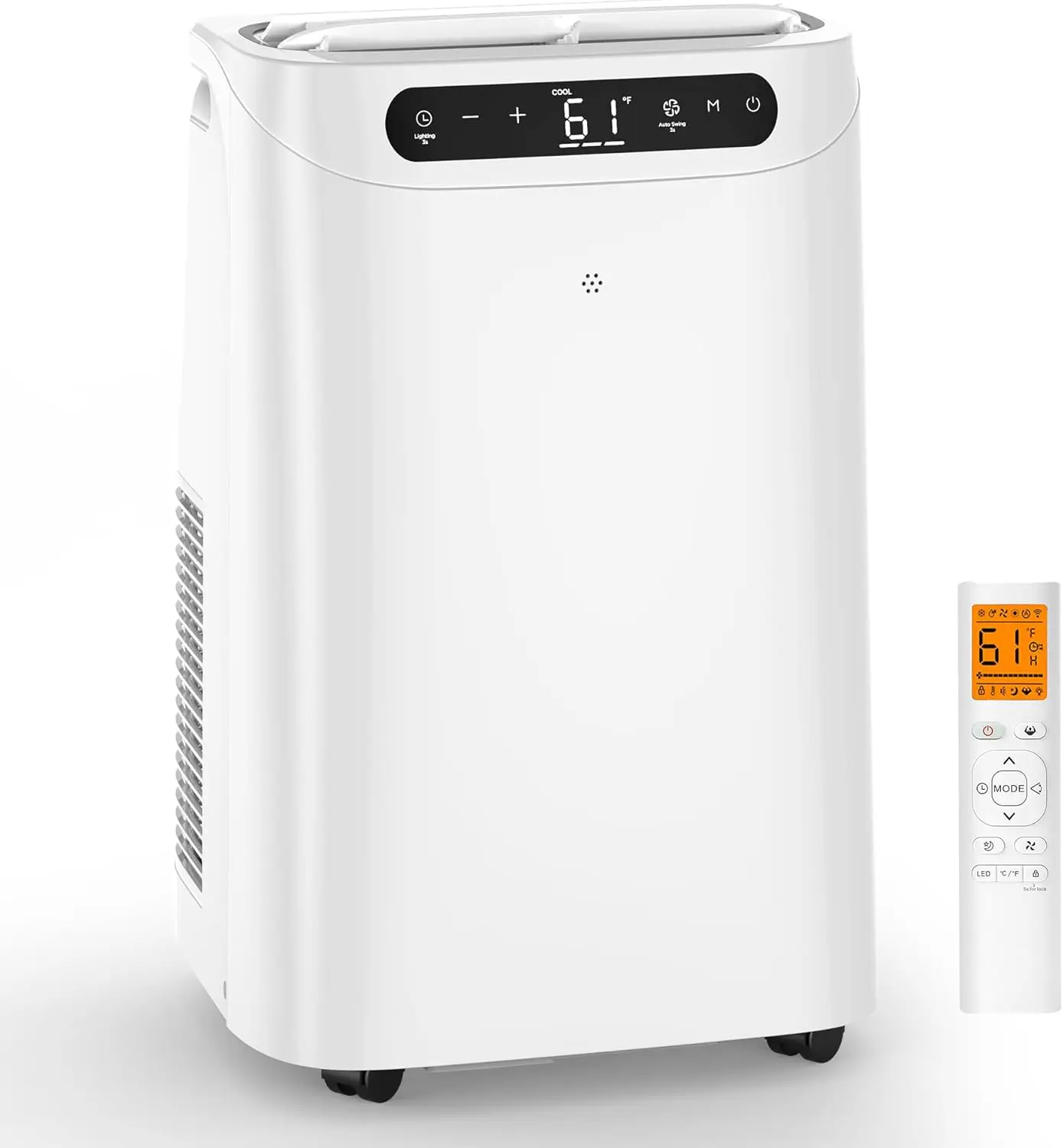 Portable Air Conditioner 12000 BTU, 3-in-1 Quiet AC Unit with Dehumidifier & Fan, Cools Rooms up to 500 Sq. Ft, Remote Control, Smart Sleep Mode, 24-Hour Timer, Includes Window Kit
Portable Air Conditioner 12000 BTU, 3-in-1 Quiet AC Unit with Dehumidifier & Fan, Cools Rooms up to 500 Sq. Ft, Remote Control, Smart Sleep Mode, 24-Hour Timer, Includes Window Kit