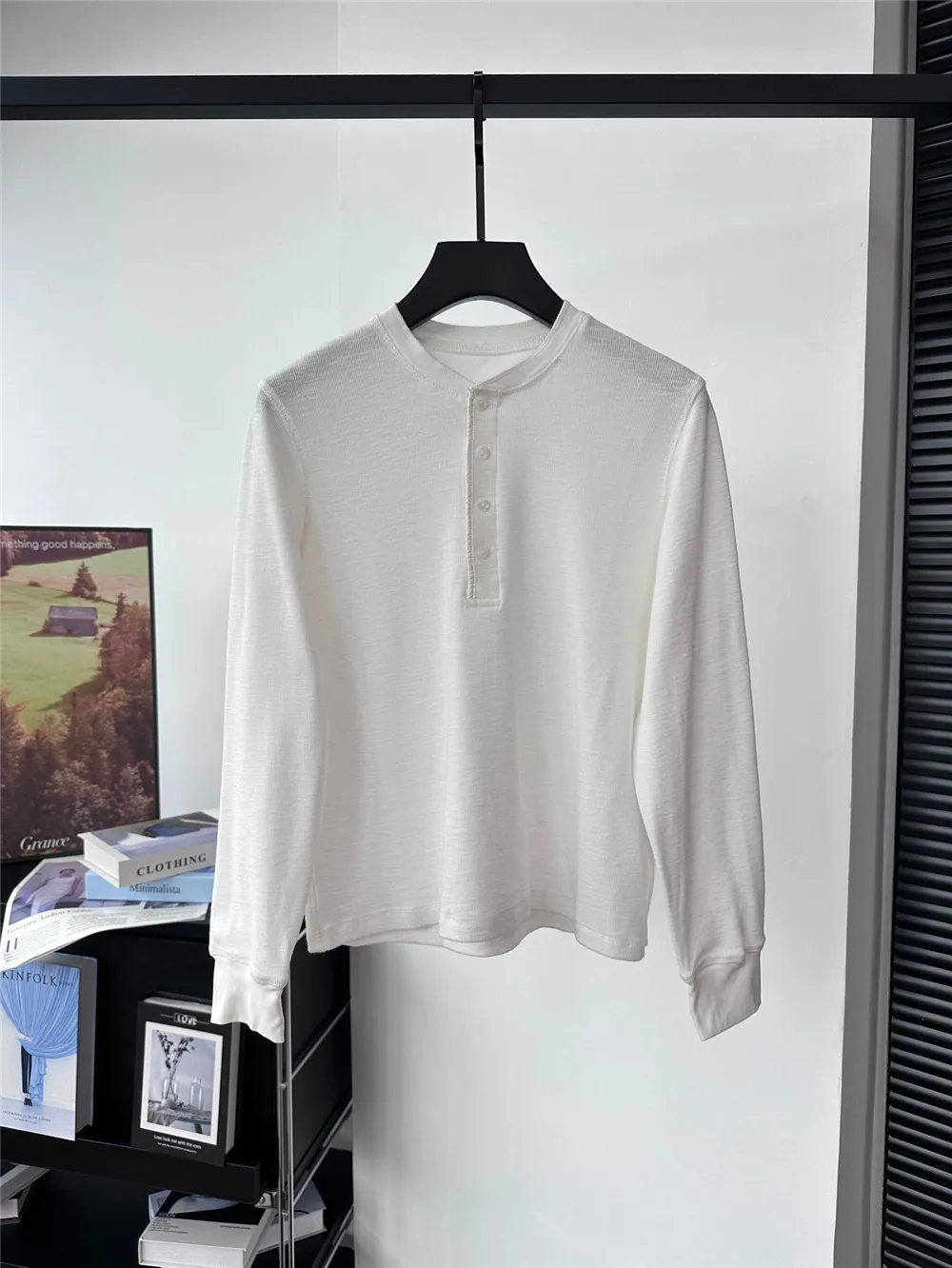Women's 25 Summer New Product Round Neck Half placket Button Cotton Knitted Solid Color Versatile Commuter Long Sleeve Top
Women's 25 Summer New Product Round Neck Half placket Button Cotton Knitted Solid Color Versatile Commuter Long Sleeve Top
