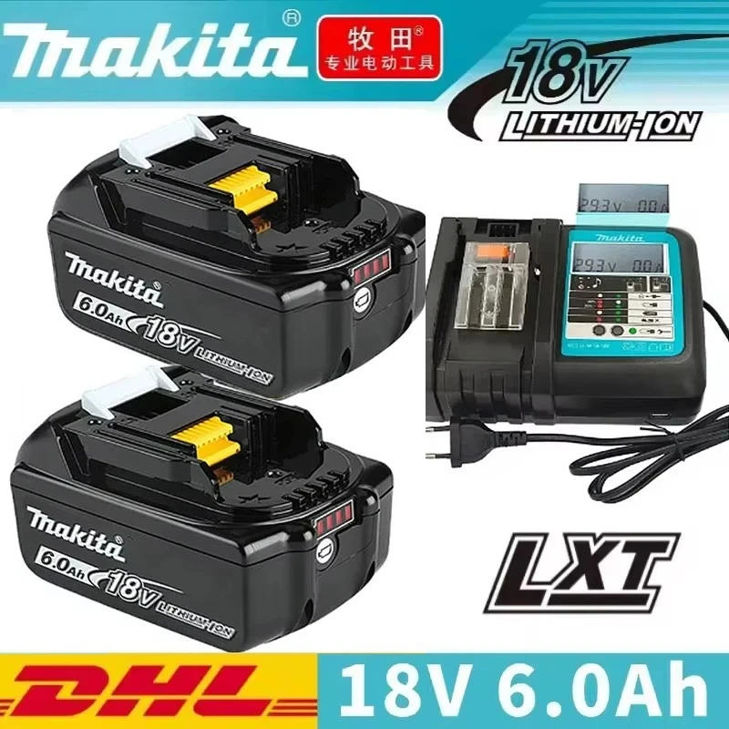 Makita ORIGINAL 18V 6A Makita lithium-ion rechargeable drill BL1830 BL1840 BL1850 BL1860B power tool battery
Makita ORIGINAL 18V 6A Makita lithium-ion rechargeable drill BL1830 BL1840 BL1850 BL1860B power tool battery
