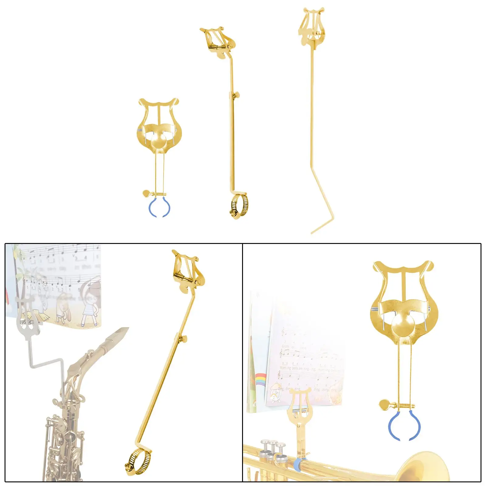 Clarinet Lyre Holder Multipurpose Iron Musical Instruments Accessories Clarinet Lyre Sheet Music Holder for Practicing Beginner
Clarinet Lyre Holder Multipurpose Iron Musical Instruments Accessories Clarinet Lyre Sheet Music Holder for Practicing Beginner