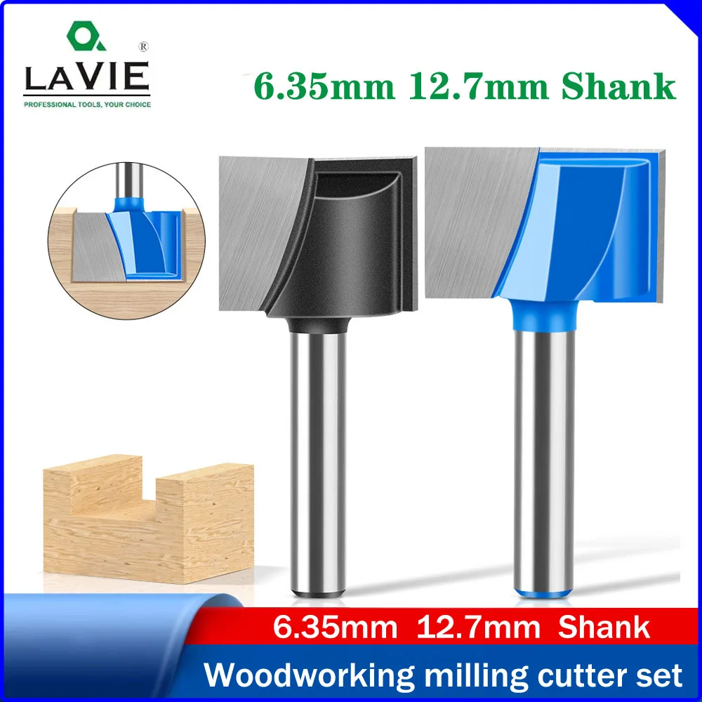 LAVIE 1pc 1/4" & 1/2" Shank Bottom Cleaning Router Bit, Woodworking Grooving Cutter, Trimmer & Engraving Machine Spindle Bit
LAVIE 1pc 1/4" & 1/2" Shank Bottom Cleaning Router Bit, Woodworking Grooving Cutter, Trimmer & Engraving Machine Spindle Bit