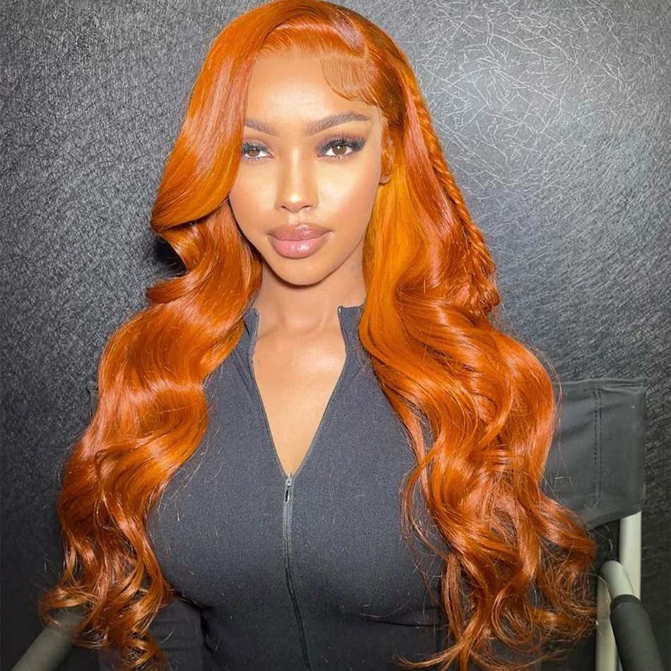 Orange Ginger Lace Front Wig Human Hair 13X4 13x6 Body Wave Lace Front Wig Colored Human Hair Wigs For Women 28 30 Inch
Orange Ginger Lace Front Wig Human Hair 13X4 13x6 Body Wave Lace Front Wig Colored Human Hair Wigs For Women 28 30 Inch