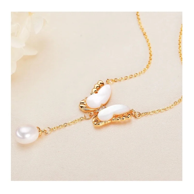 Light Luxury Niche Mother Shell Butterfly Pearl Fringed Collarbone Chain Temperament Versatile Jewelry Freshwater Pearl Pendant
Light Luxury Niche Mother Shell Butterfly Pearl Fringed Collarbone Chain Temperament Versatile Jewelry Freshwater Pearl Pendant