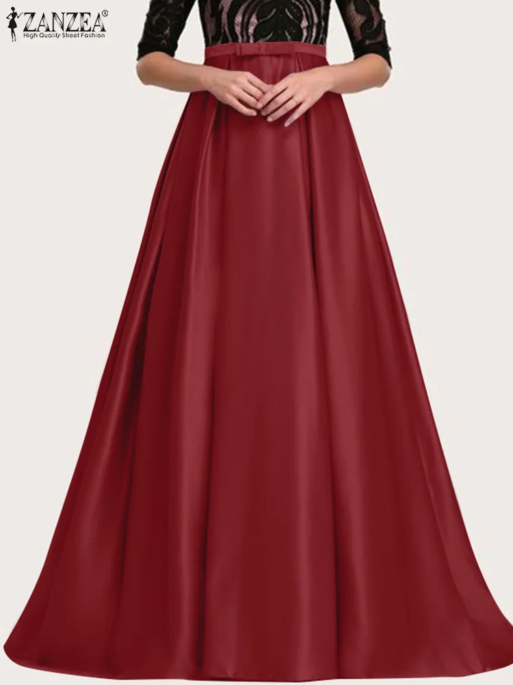 ZANZEA Fashion Women High Waist Pleated Jupes Faldas Saia Elegant Party Vestidos Maxi Long Skirts Spring Summer Satin Skirt 2025
ZANZEA Fashion Women High Waist Pleated Jupes Faldas Saia Elegant Party Vestidos Maxi Long Skirts Spring Summer Satin Skirt 2025