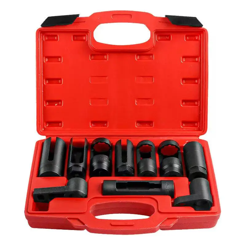 10 piece set of main sensor socket kit tool oxygen sensor socket pressure wrench socket disassembly tool
10 piece set of main sensor socket kit tool oxygen sensor socket pressure wrench socket disassembly tool
