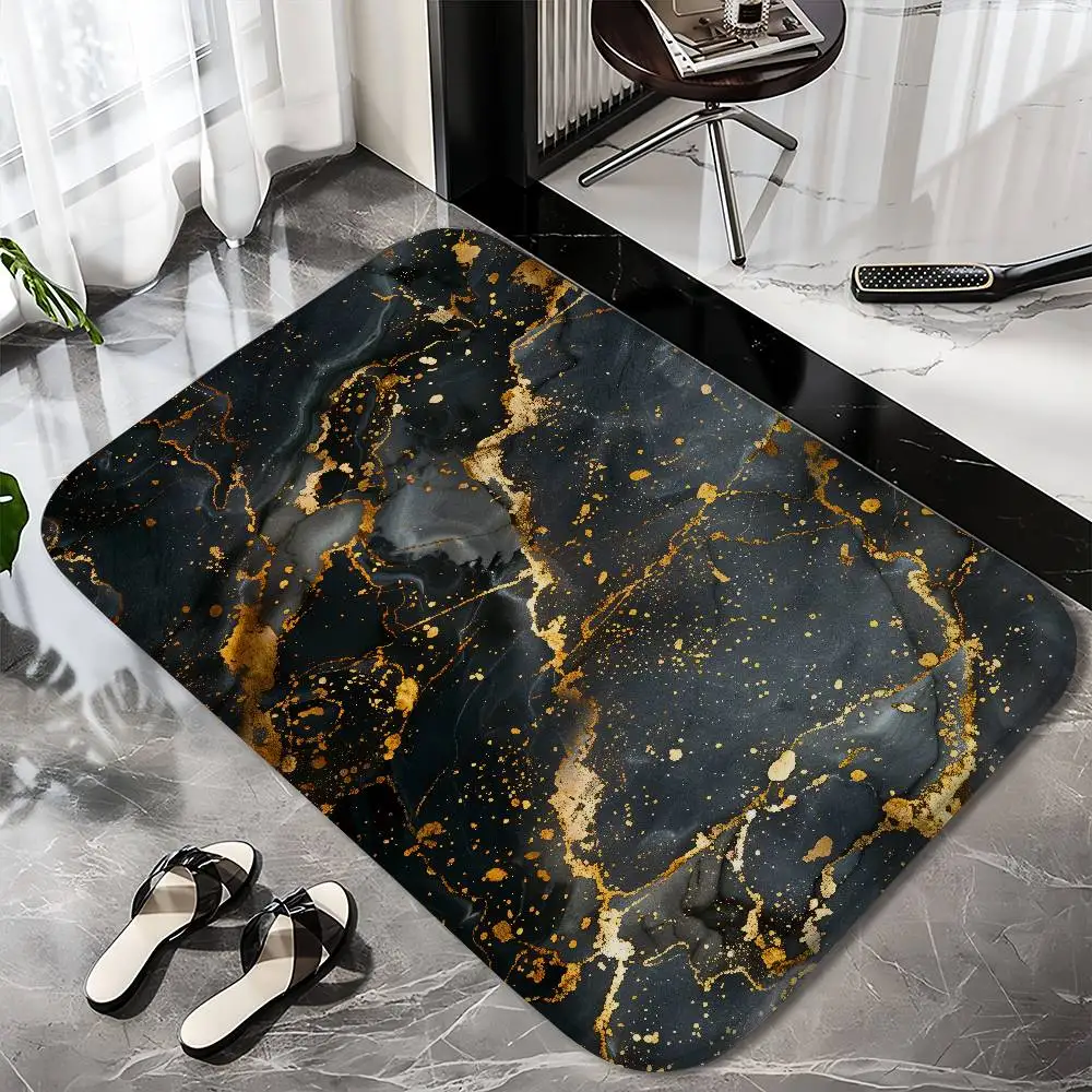 Abstract Gold & Black Marble Texture Floor Mat Printed Large Carpets Room And Bedroom Carpets Bathroom Anti Slip Door MATS Sma
Abstract Gold & Black Marble Texture Floor Mat Printed Large Carpets Room And Bedroom Carpets Bathroom Anti Slip Door MATS Sma