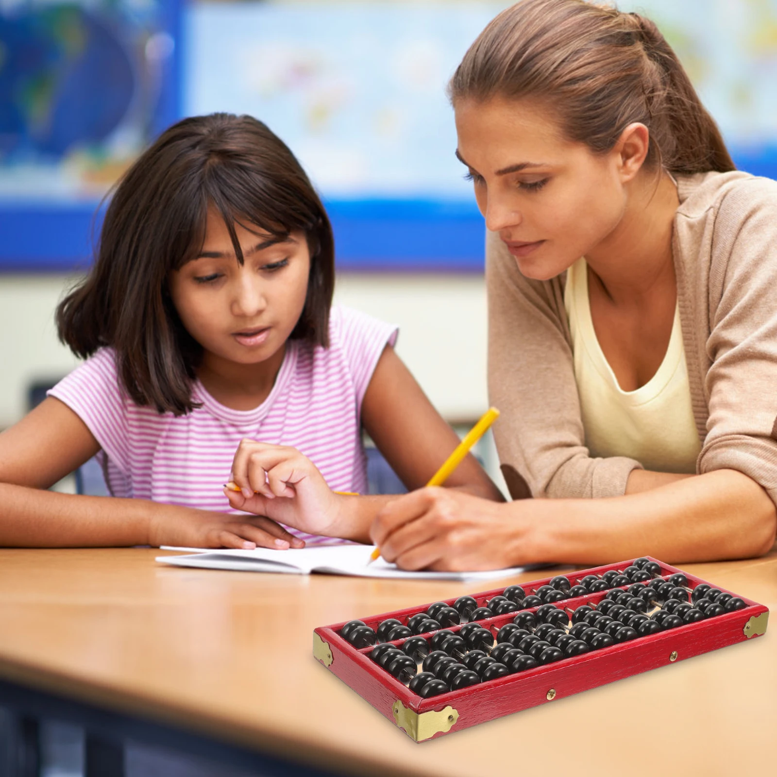 13-Column 7-Beads Wooden For Education Chinese Arithmetic Tool Kids Learning Professional Counting Calculator School Supplies
13-Column 7-Beads Wooden For Education Chinese Arithmetic Tool Kids Learning Professional Counting Calculator School Supplies