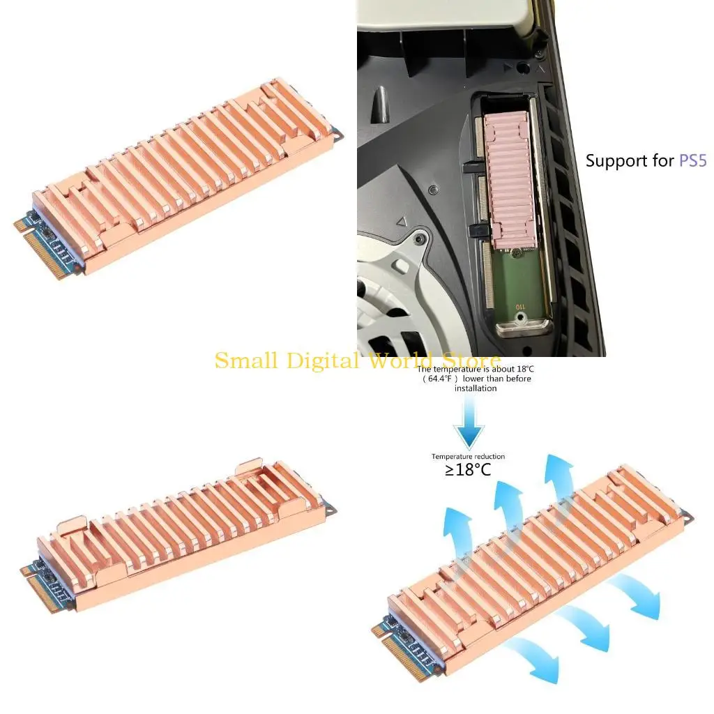 77UB Медный радиатор для жесткого диска M.2 SSD, настольный выделенный радиатор PCI-E NVME 2280 Heatsin
77UB Медный радиатор для жесткого диска M.2 SSD, настольный выделенный радиатор PCI-E NVME 2280 Heatsin