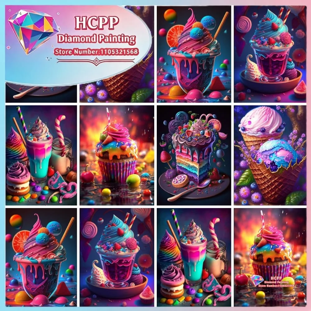 Ice Cream Cake Food Diamond Painting Kit Square Round Diamond 5D DIY Mosaic Handmade Art Unique Exquisite Gift Crafts Home Decor
Ice Cream Cake Food Diamond Painting Kit Square Round Diamond 5D DIY Mosaic Handmade Art Unique Exquisite Gift Crafts Home Decor