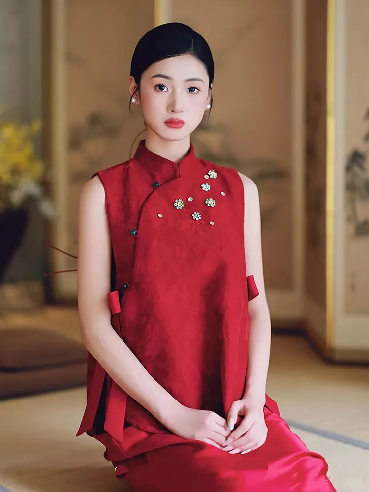 New Chinese Style Engagement Dress Luxury Minimalist 2026 New Retro Morning Robe National Style Bride Toasting Gown
New Chinese Style Engagement Dress Luxury Minimalist 2026 New Retro Morning Robe National Style Bride Toasting Gown