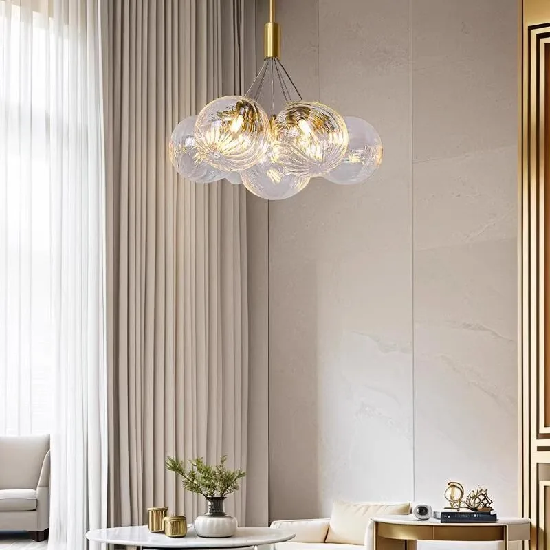 Full Copper French Retro Bubble Ball Glass Pendant Light Luxury G9 LED Living Room Dining Room Bedroom Art Decoration Light
Full Copper French Retro Bubble Ball Glass Pendant Light Luxury G9 LED Living Room Dining Room Bedroom Art Decoration Light