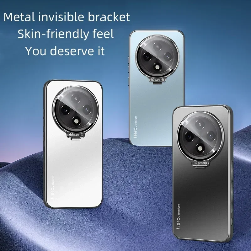 For OPPO A3 Pro Case Luxurious Metal Invisible Bracket Acrylic Skin-friendly Cover For OPPO A3 Pro Shockproof Bumper Funda
For OPPO A3 Pro Case Luxurious Metal Invisible Bracket Acrylic Skin-friendly Cover For OPPO A3 Pro Shockproof Bumper Funda